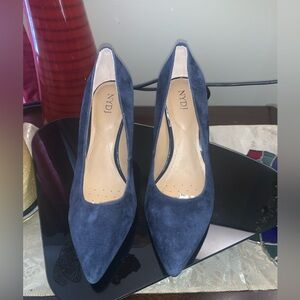 NYDJ Blue Suede Heel